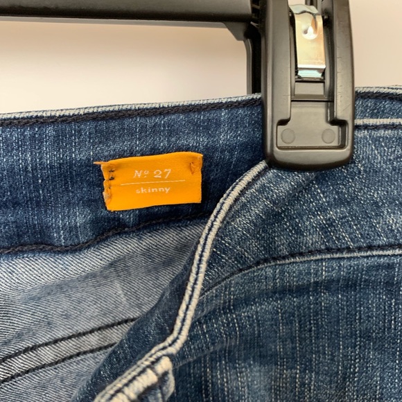 Anthro Pilcro Mid Rise Skinny Medium Wash Jeans - Picture 7 of 8